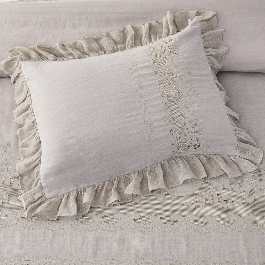 Tabitha Linen Duvet Cover Set Mélange Home