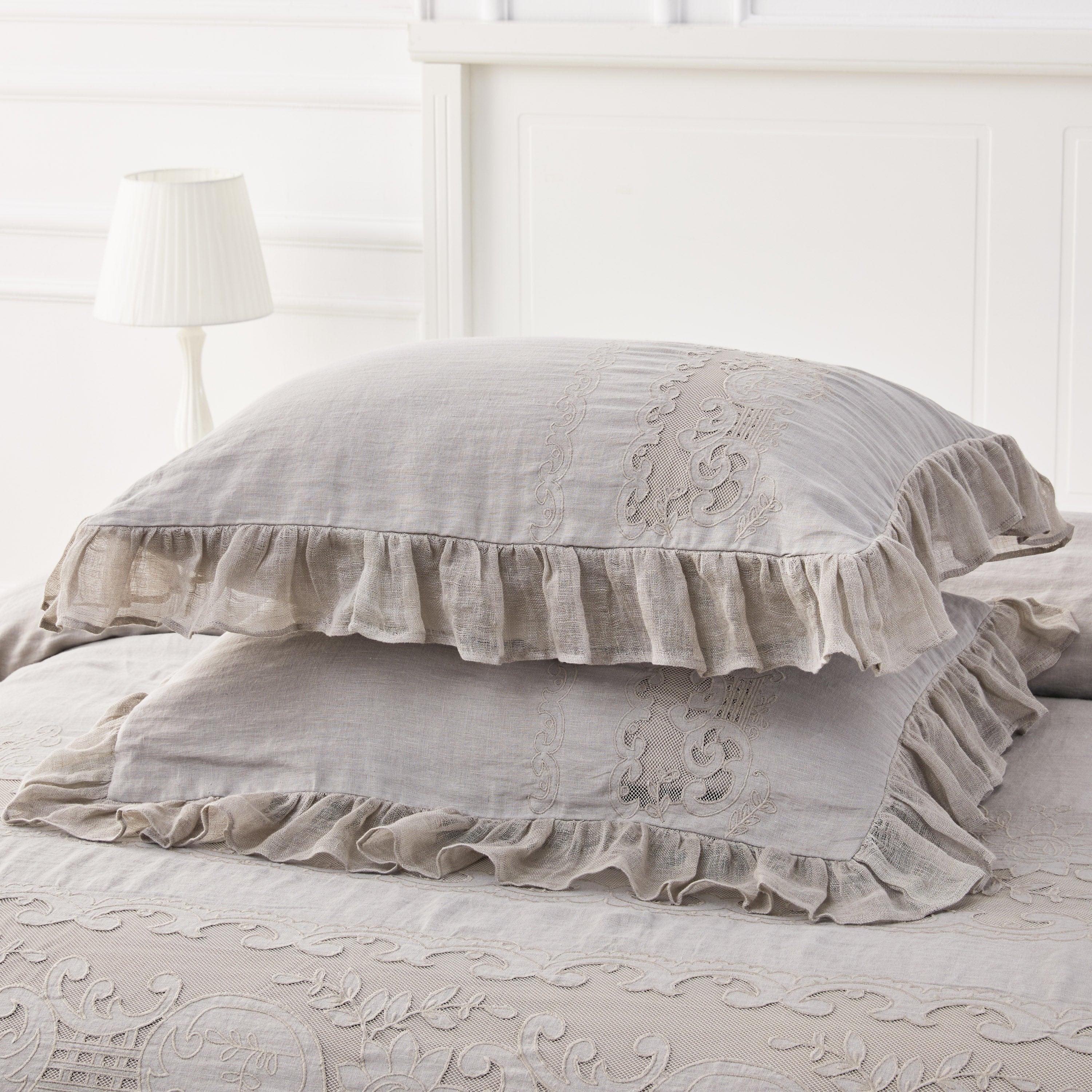 Tabitha Linen Duvet Cover Set Mélange Home