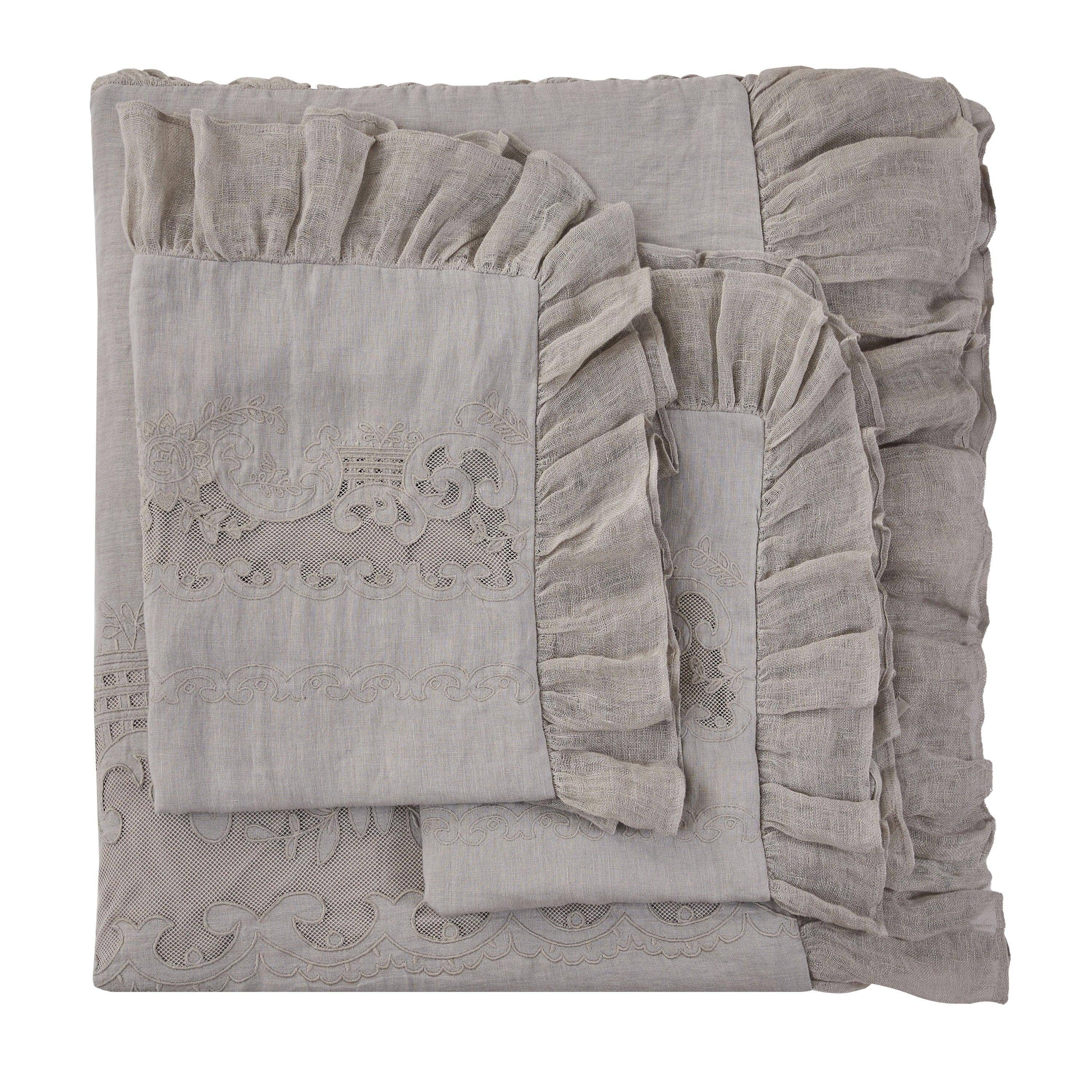 Tabitha Linen Duvet Cover Set Mélange Home