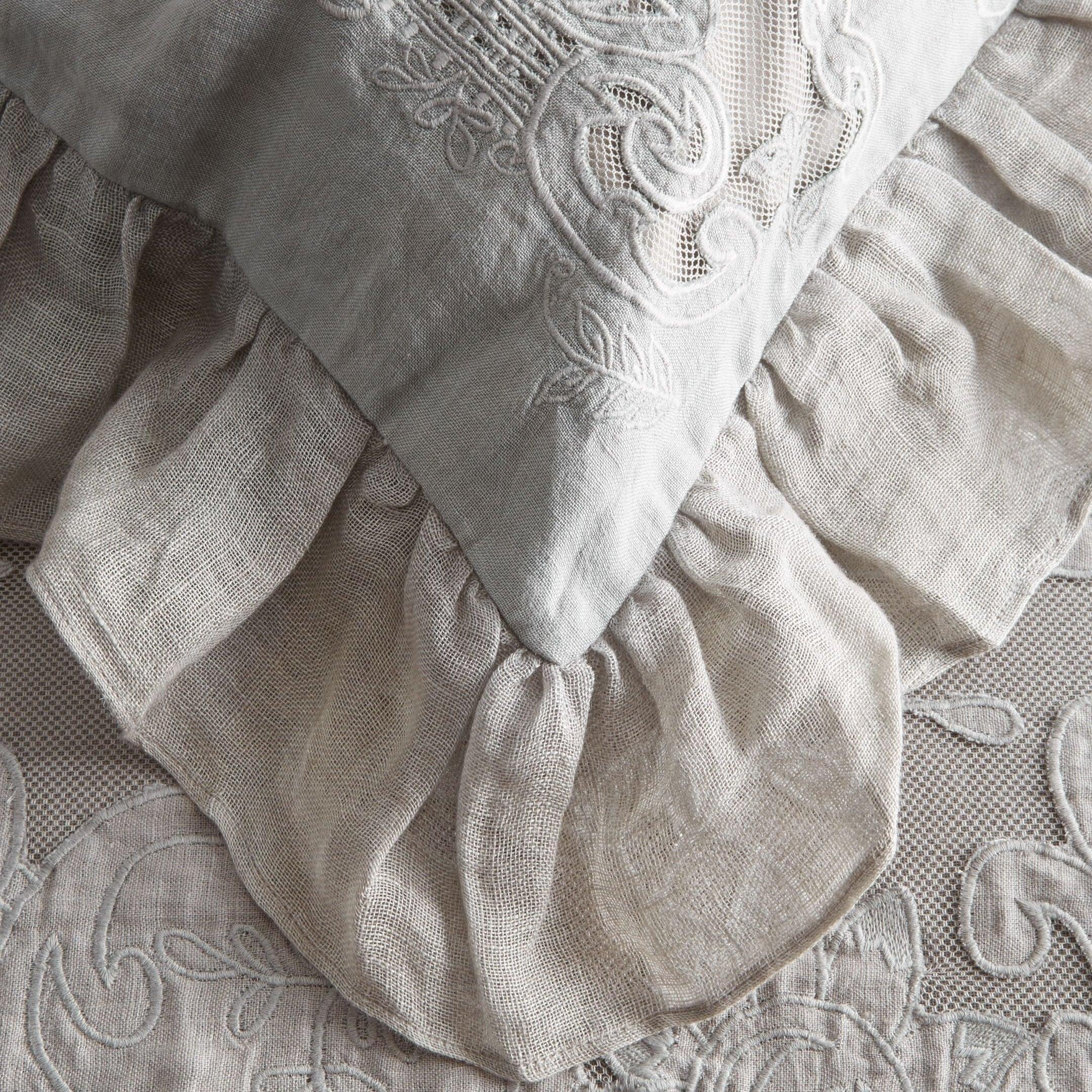 Tabitha Linen Duvet Cover Set Mélange Home