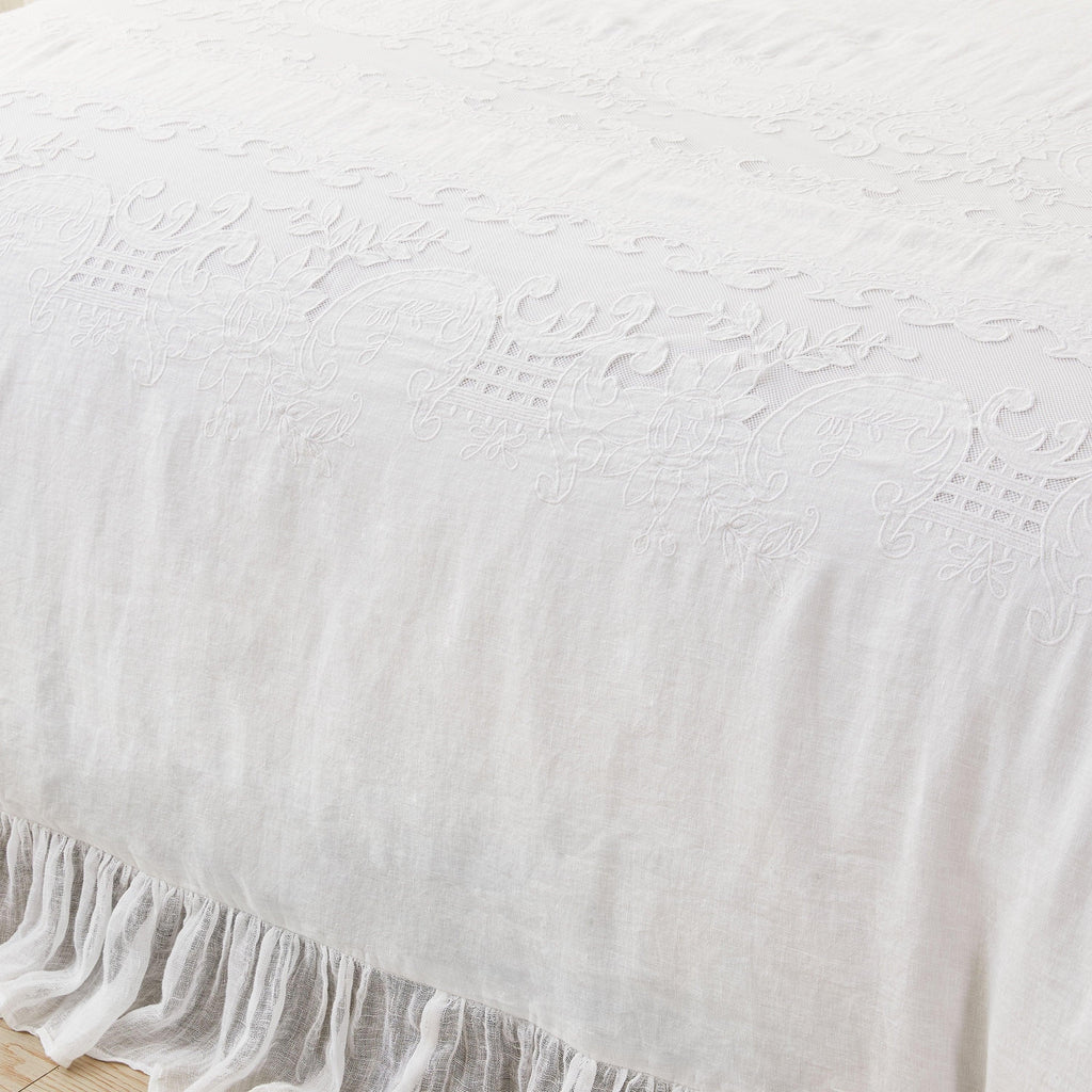 Tabitha Linen Duvet Cover Set Mélange Home