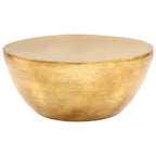 Brass Hammered Aluminium Coffee Table - House Of Avana