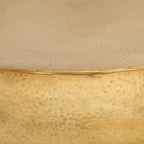 Brass Hammered Aluminium Coffee Table - House Of Avana