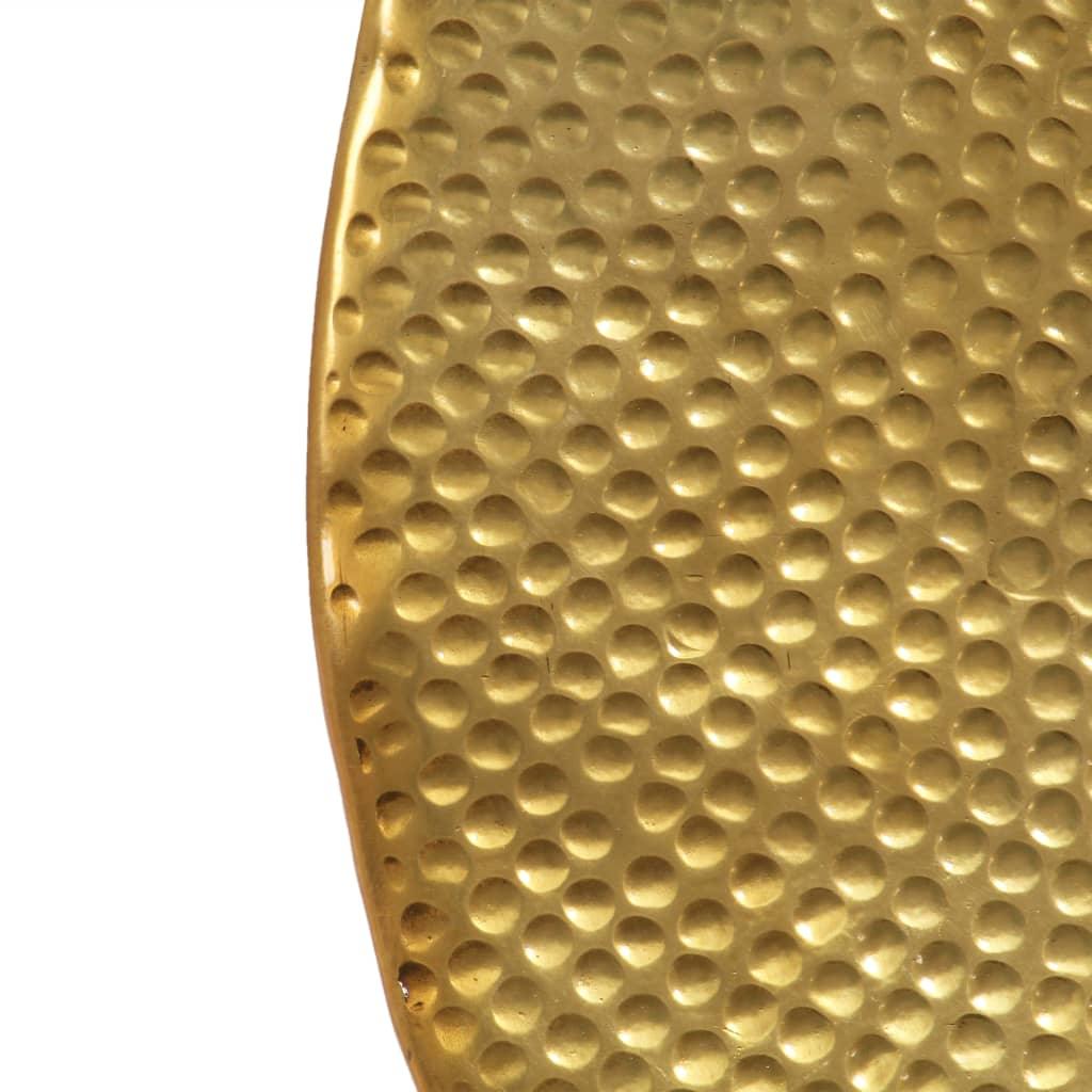 Brass Hammered Aluminium Coffee Table - House Of Avana