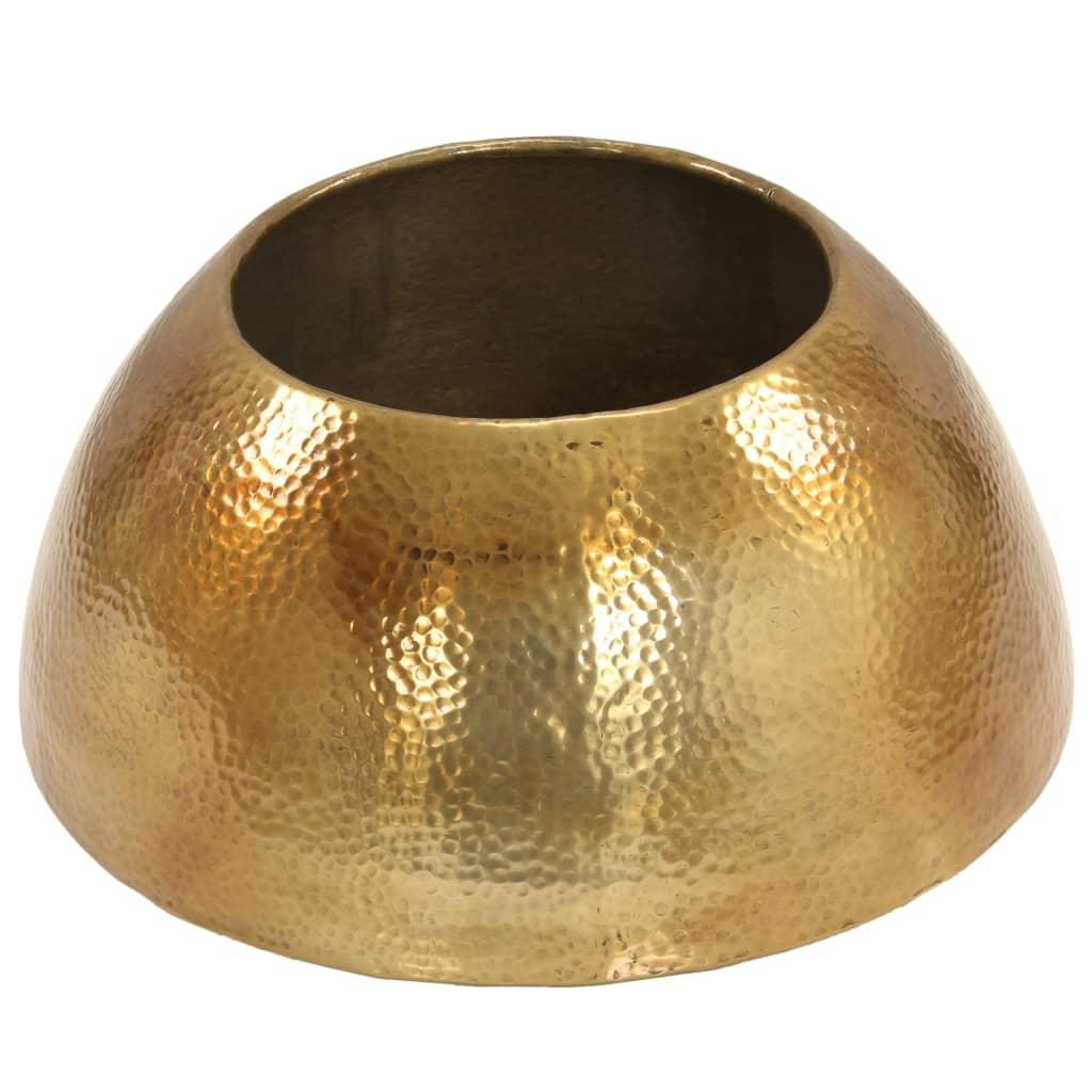 Brass Hammered Aluminium Coffee Table - House Of Avana