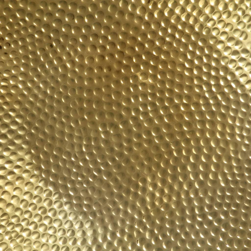 Brass Hammered Aluminium Coffee Table - House Of Avana