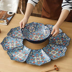 Household Dish Plates Ceramic Dishes Set Chinese New Year Round Table Dinner Plate Bohemian Reunion... - House Of Avana
