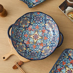 Household Dish Plates Ceramic Dishes Set Chinese New Year Round Table Dinner Plate Bohemian Reunion... - House Of Avana