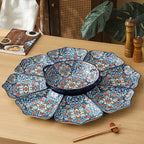 Household Dish Plates Ceramic Dishes Set Chinese New Year Round Table Dinner Plate Bohemian Reunion... - House Of Avana