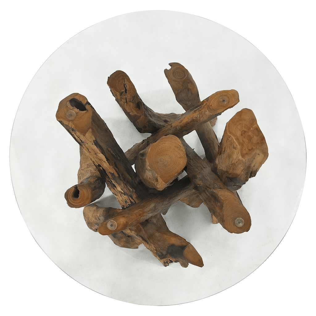 Coffee Table Solid Teak Driftwood - House Of Avana