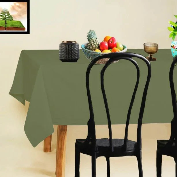 Cotton Solid Table Cloth - House Of Avana