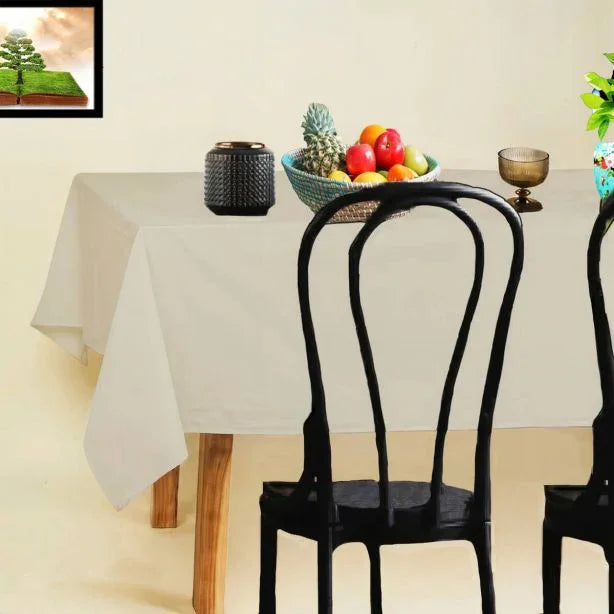 Cotton Solid Table Cloth - House Of Avana