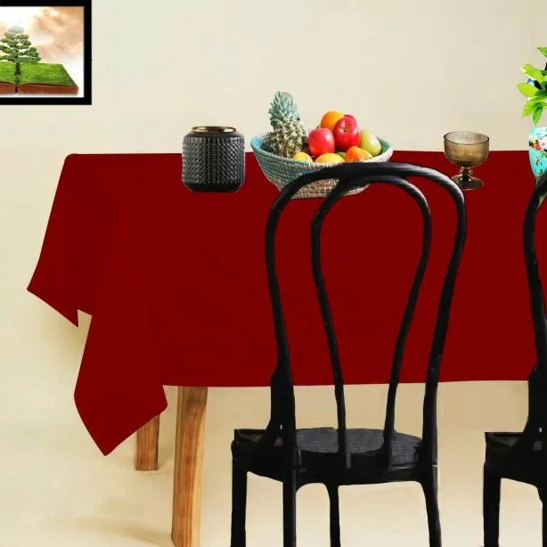 Cotton Solid Table Cloth - House Of Avana