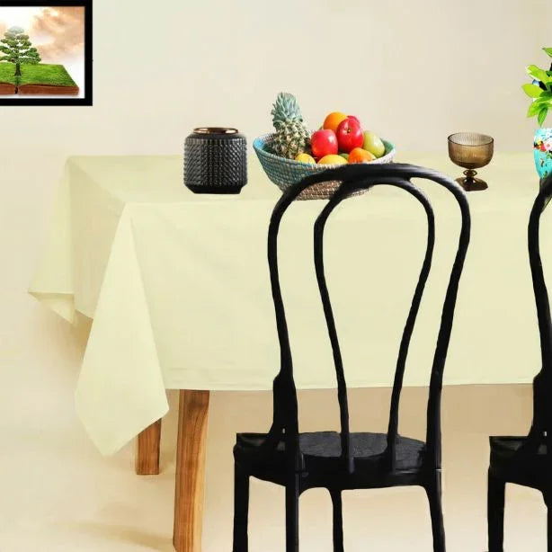 Cotton Solid Table Cloth - House Of Avana