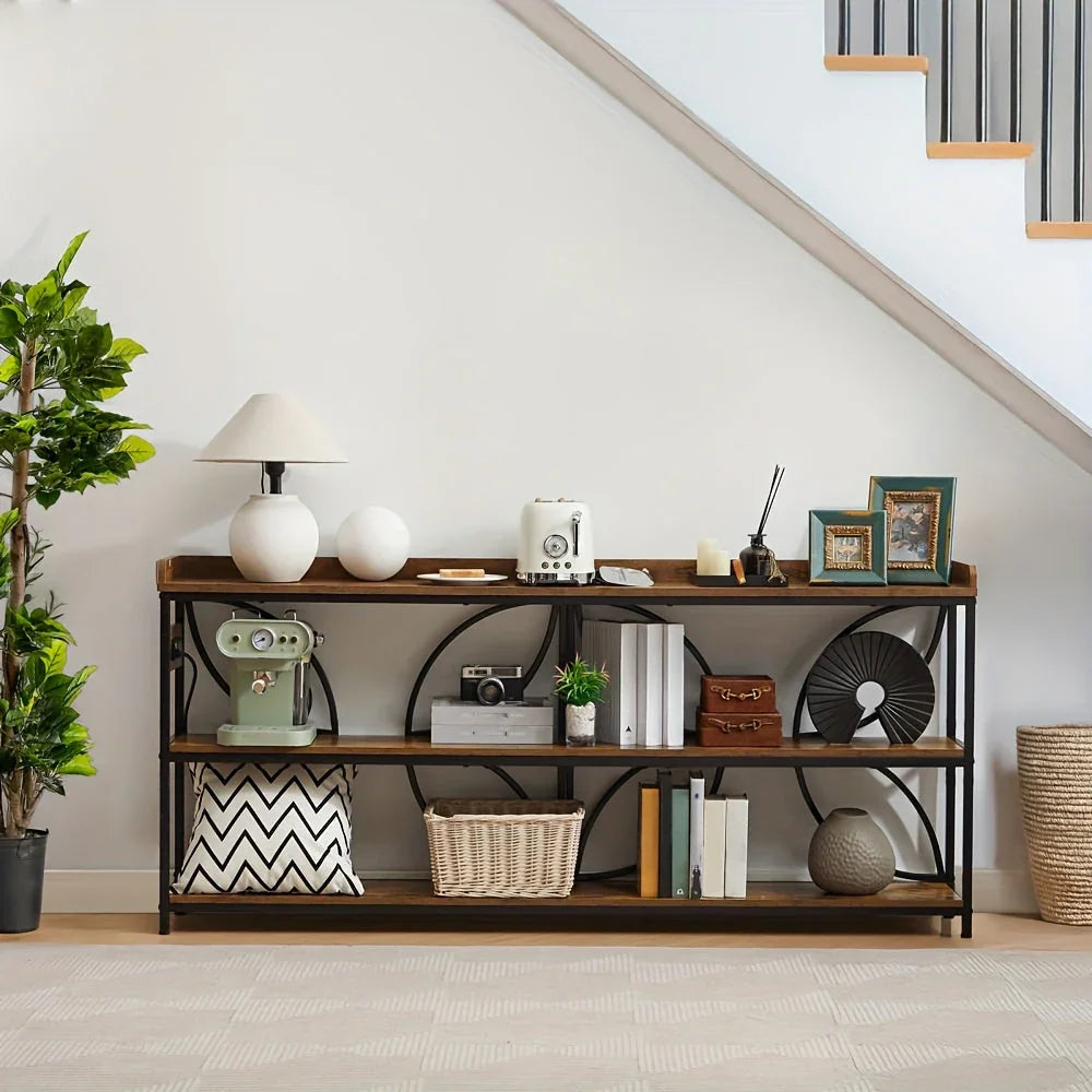 70.9 Extra Long Console Table with Outlets - House Of Avana