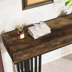 Console Table for Entryway, Modern Hallway Table with Stylish Metal Frame, Sofa Foyer Table for Living... - House Of Avana
