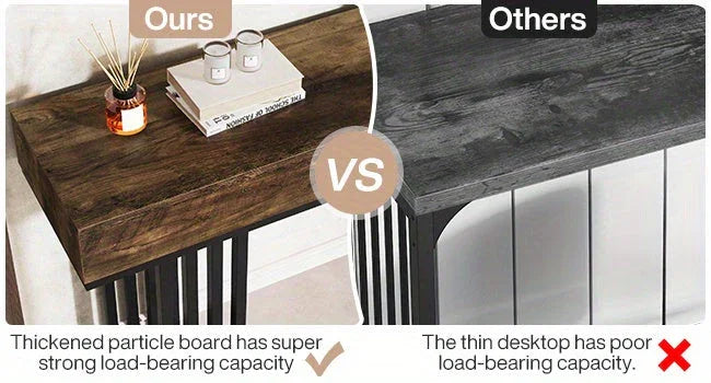 Console Table for Entryway, Modern Hallway Table with Stylish Metal Frame, Sofa Foyer Table for Living... - House Of Avana