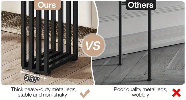 Console Table for Entryway, Modern Hallway Table with Stylish Metal Frame, Sofa Foyer Table for Living... - House Of Avana