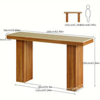 62, 9" Modern Entryway Table - Narrow Console Table with Engineered Wood Top & Metal Frame, 27" Height,... - House Of Avana