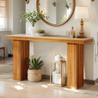 62, 9" Modern Entryway Table - Narrow Console Table with Engineered Wood Top & Metal Frame, 27" Height,... - House Of Avana