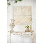 Vintage Distressed Square Wall Panel, 17.5x17.5 inches, Unique Home Decor Accent - House Of Avana