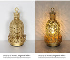 Table Lamp - Portable Iron Art Metal Long