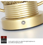 Table Lamp - Portable Iron Art Metal Long