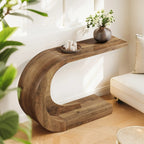 C-shaped Modern Decorative Foyer Console Table - House Of Avana
