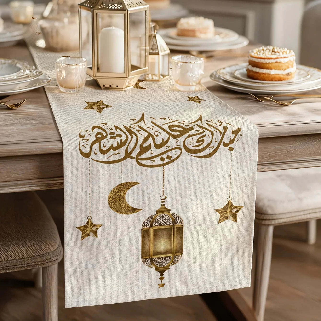 Table Runner - Rectangular Cotton Linen Rectangular