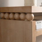 59-inch Modern Rustic Console Table - Entryway Hallway Table with Open Shelf Storage, Narrow Sofa Table... - House Of Avana