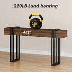 63-inch Long Console Table, Industrial Style Sofa Table, Entrance Hall Corridor Table Decoration, Living... - House Of Avana