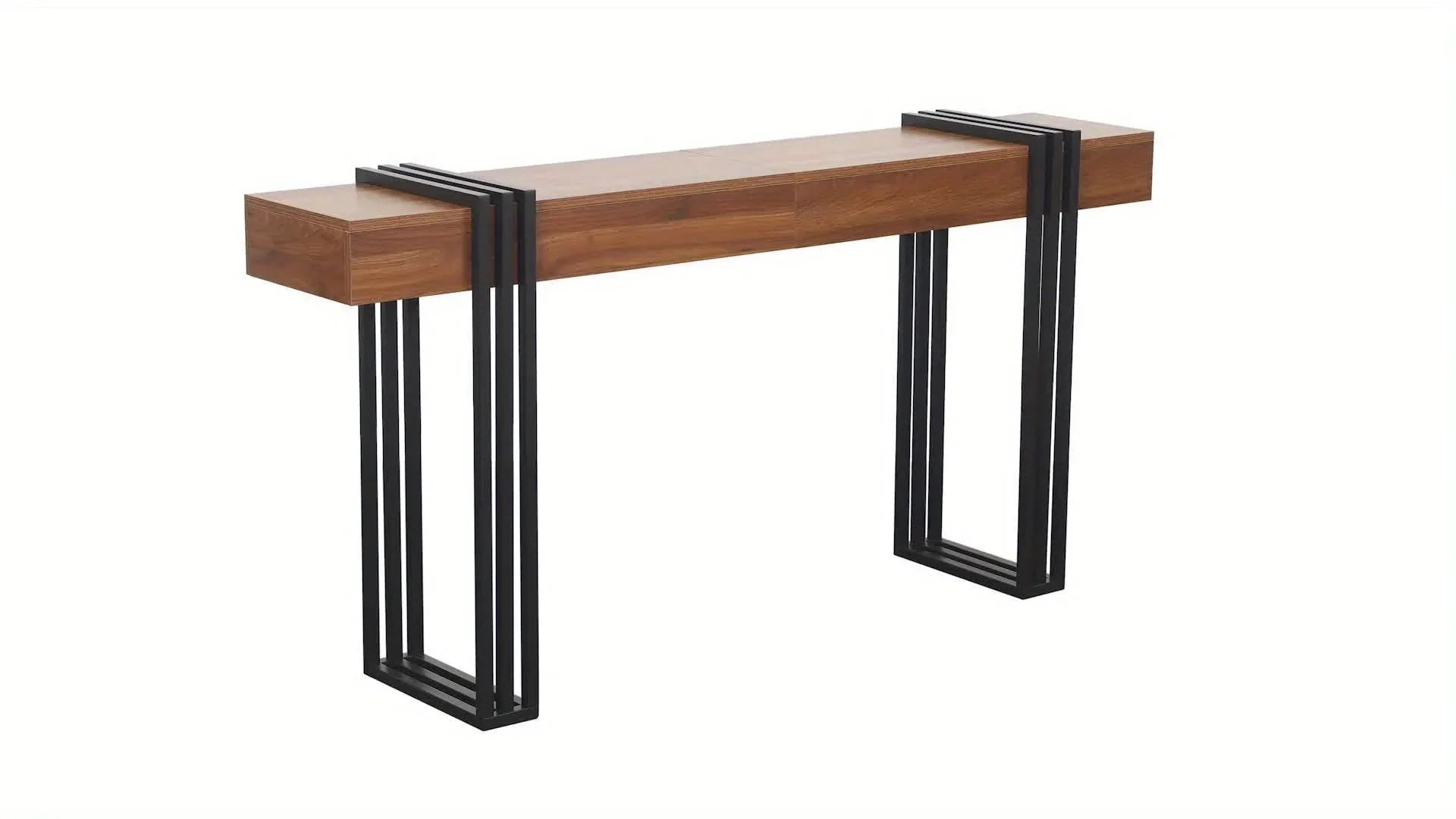 63-inch Long Console Table, Industrial Style Sofa Table, Entrance Hall Corridor Table Decoration, Living... - House Of Avana