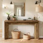 55 Inch Wooden Console Table, Console Table, Sofa Table, Foyer Table, Suitable for Entryway, Hallway or... - House Of Avana