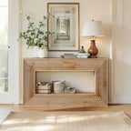 59 Inch Wooden Console Table, Console Table, Sofa Table, Foyer Table with Storage - House Of Avana