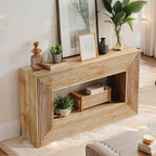 59 Inch Wooden Console Table, Console Table, Sofa Table, Foyer Table with Storage - House Of Avana