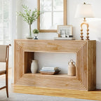 59 Inch Wooden Console Table, Console Table, Sofa Table, Foyer Table with Storage - House Of Avana