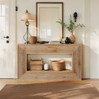 59 Inch Wooden Console Table, Console Table, Sofa Table, Foyer Table with Storage - House Of Avana