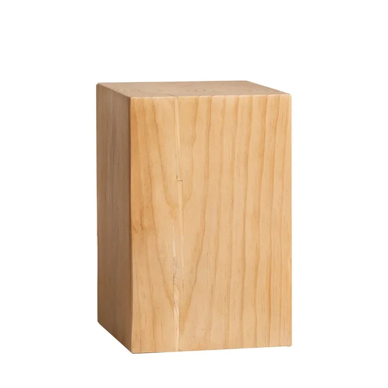 Creative Solid Wood Stool Log Pouf Sitting Stool Household Side Table Stump Hotel Decoration Coffee... - House Of Avana