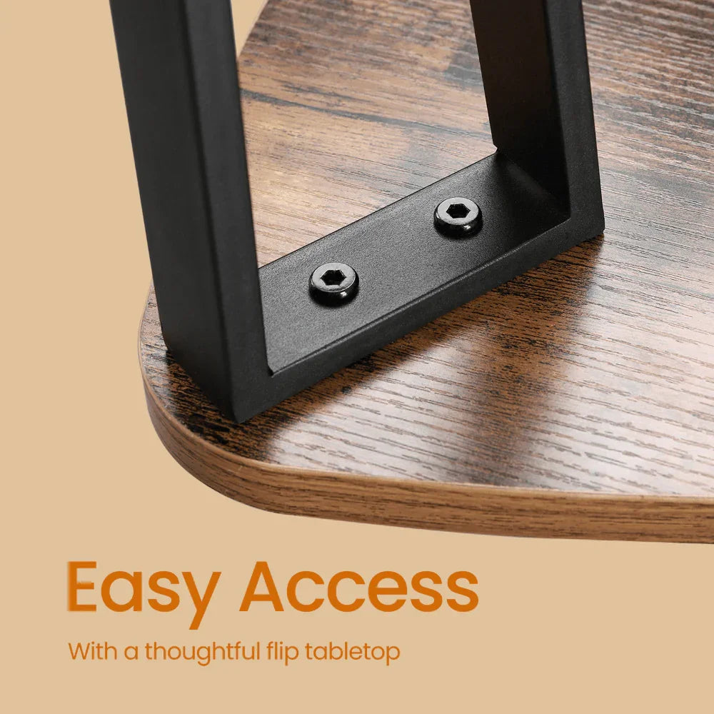 2/3 Set of Modern Triangular Coffee Table Nesting Tables - Space-saving, Easy Assembly, Solid Wood &... - House Of Avana