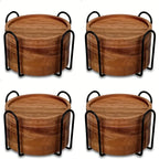 S Wood Coasters for Drinks Absorbent, Drink Coasters for Coffee Table, Absorbent Coaster Set for Table... - House Of Avana