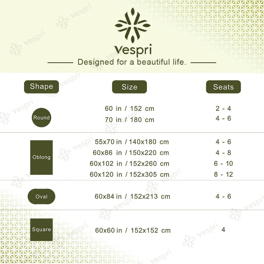 Tablecloth - Decorative White Round