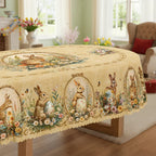 Tablecloth - Vintage Floral Polyester Round