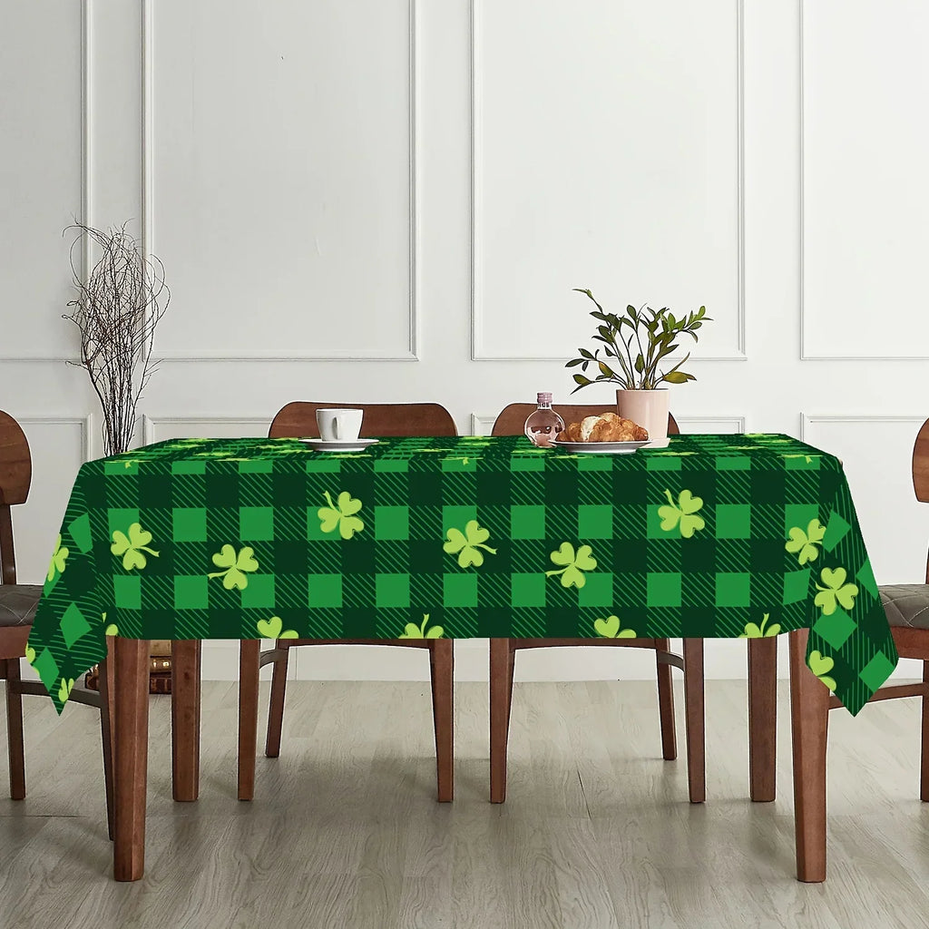 Tablecloth - Washable Polyester Clover