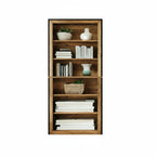7-Tier Rustic Wood Bookshelf - 74.4" Tall Vintage Open Shelf Display Rack, Slim Space-Saving Design with Mixed Brown & Black Tones, Multi-Purpose Storage for Living Room, Home Office, Bedroom - Easy Assembly, Durable MDF & Re House Of Avana