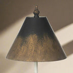 Tall Vintage Table Lamp with Black and Gold Shade Vintage Shopper