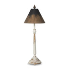 Tall Vintage Table Lamp with Black and Gold Shade Vintage Shopper