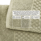 Cotton Diamond Waffle Weave Bath Towel Set - Grayson Collection