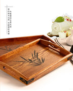 Tea Tray - Portable Wood Small