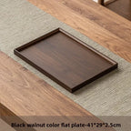 Tea Tray - Wooden Walnut Rectangular