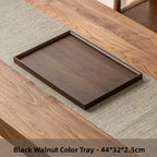 Tea Tray - Wooden Walnut Rectangular
